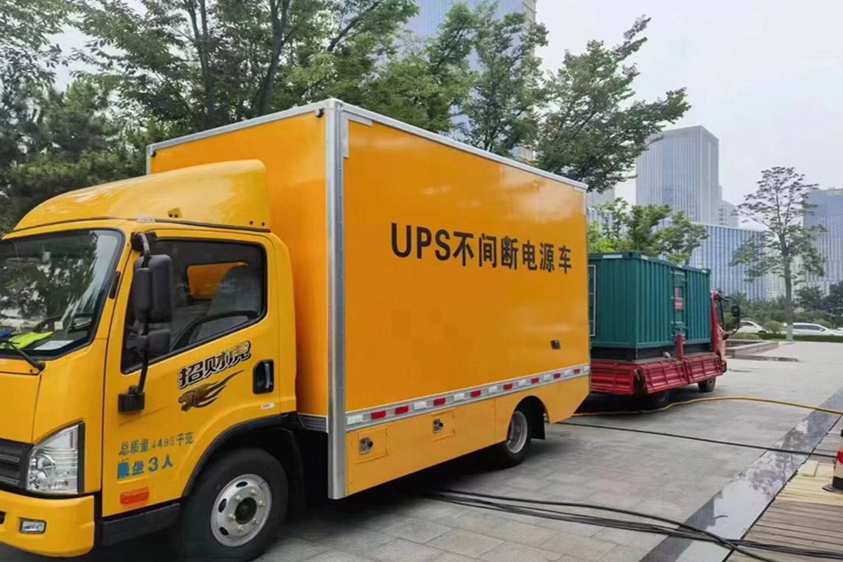三才镇发电机租赁施工现场